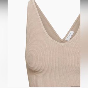 Wilfred double V sculpt knit tank